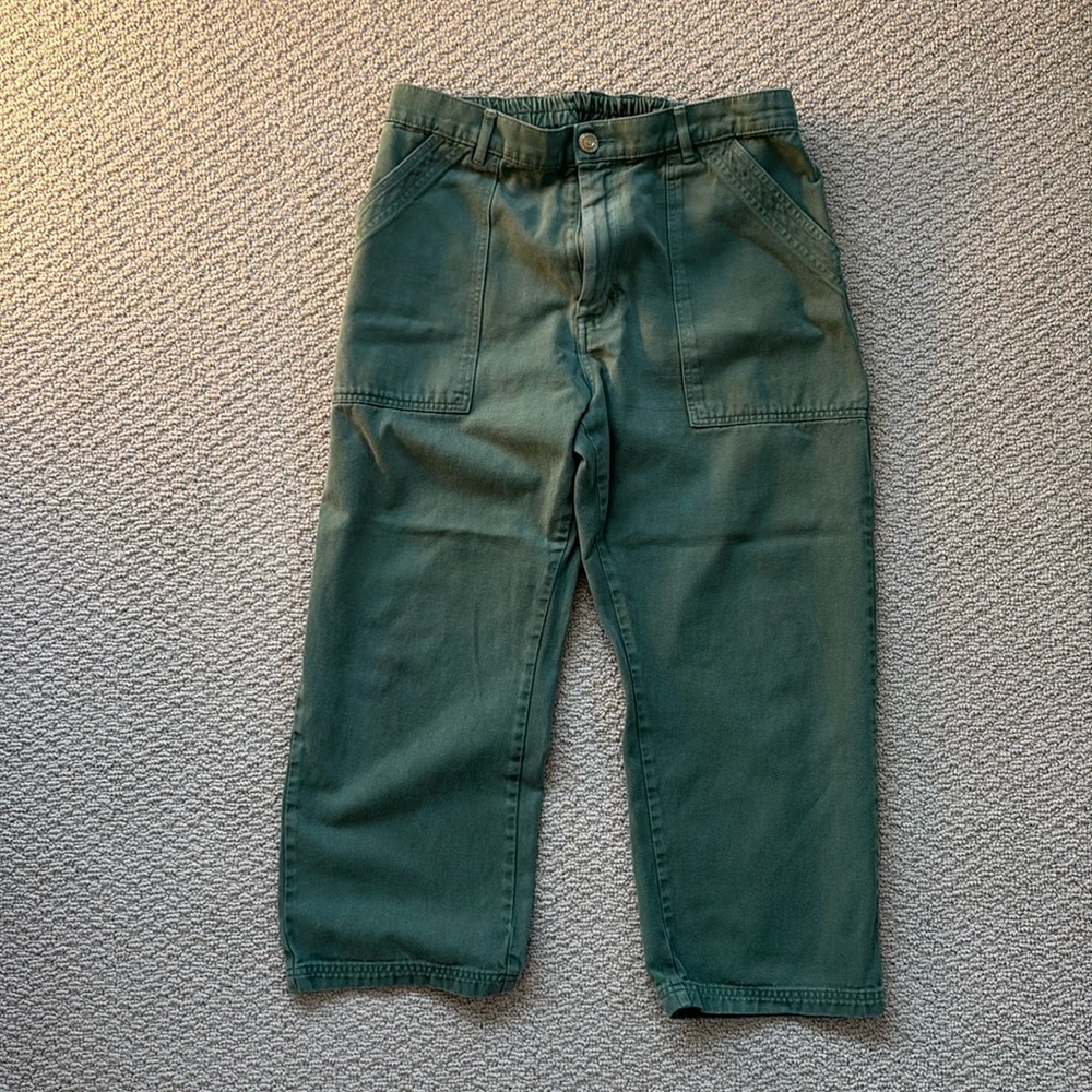 Big Bud Press Work Pants in Emerald Green, Petite Large